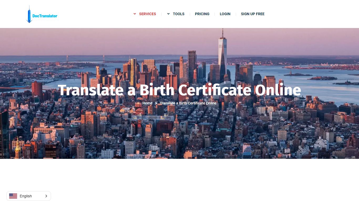 Translate A Birth Certificate Online ⭐️ DocTranslator